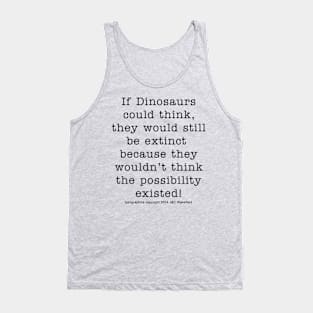 Dinosaurs Black Tank Top